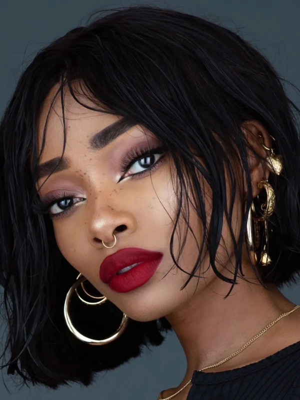 Suzuki—Sleek Classic Bob Wig - Image 2
